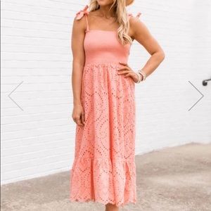 NWT. Pink Lily ‘Promise in my heart’ midi dress